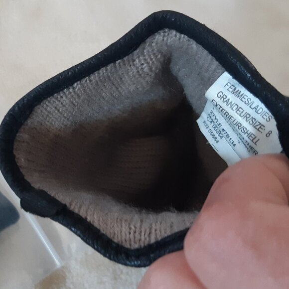 Pario Women's Vintage Genuine Leather Gloves with Lining Size8 - Picture 8 of 13